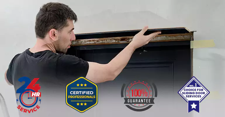 Wood Door Crack and Hole Repair in Riviera Beach